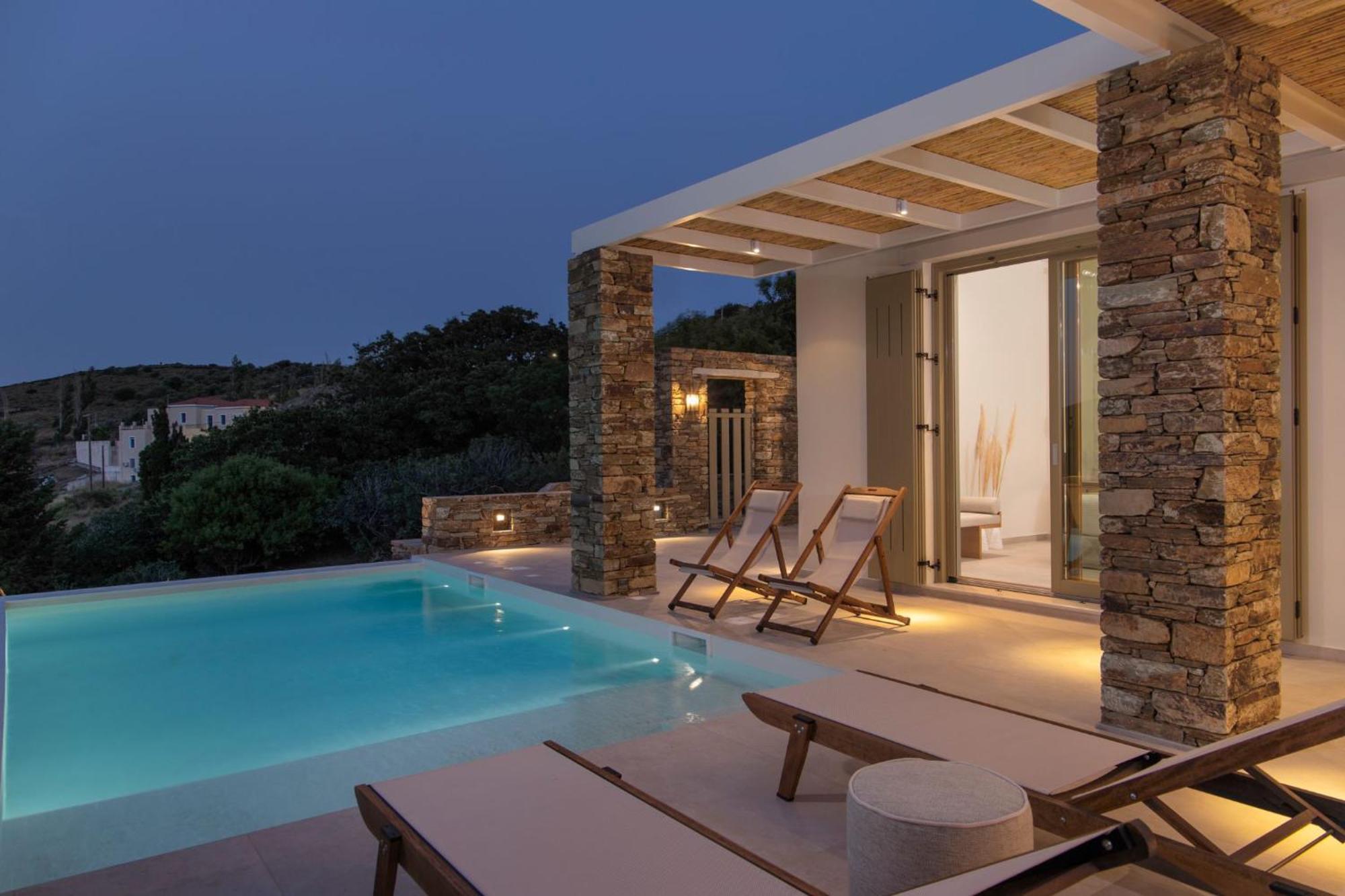 Casa Di Fiori Andros Suites Bagian luar foto